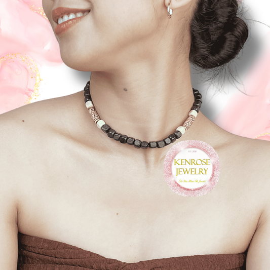 AVERY Wood Necklace - Surfer Summer Jewelry for Men & Women