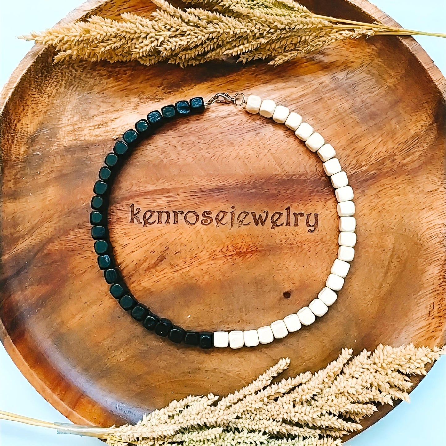 ADLAI Wood Necklace - Surfer Summer Jewelry for Men & Women