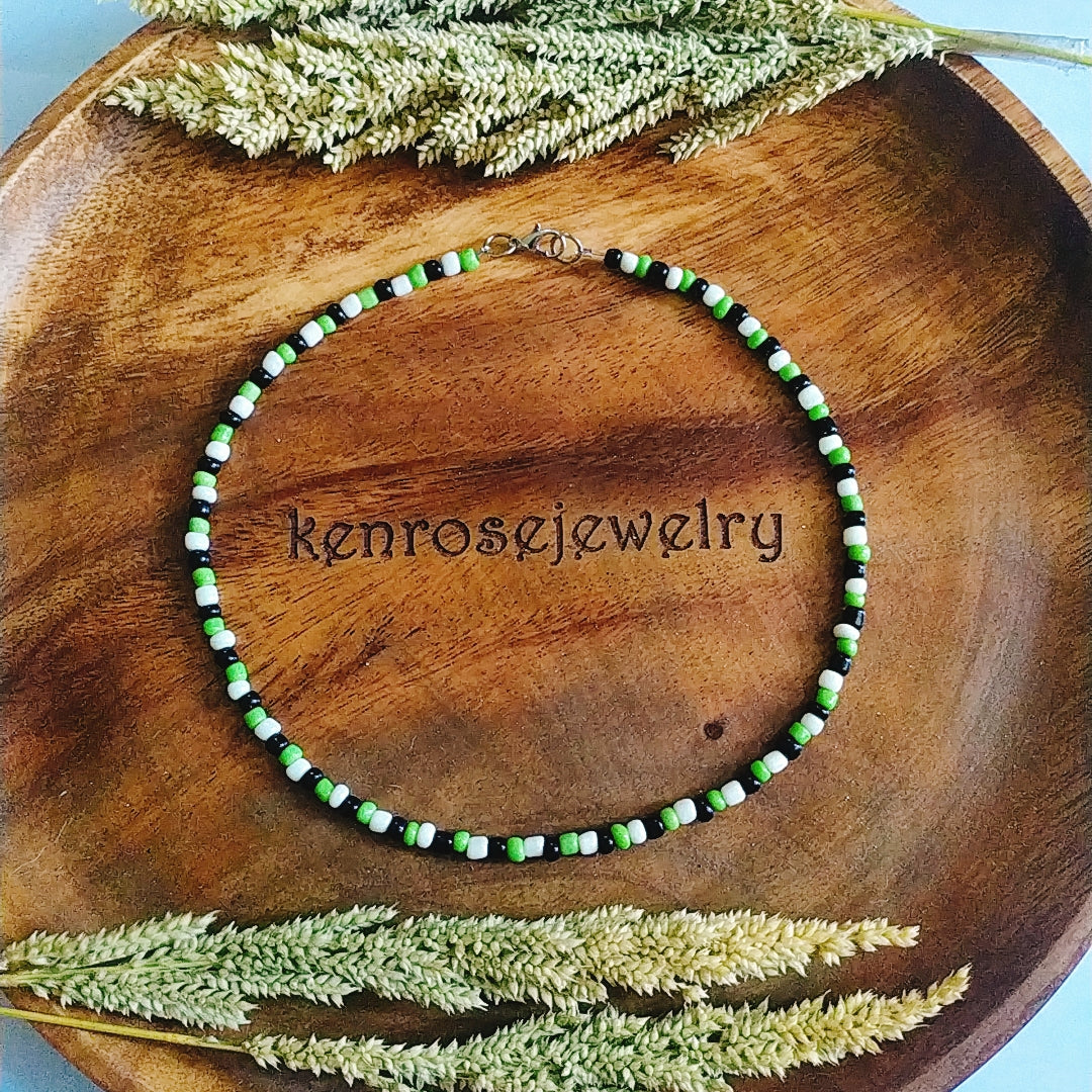 PARTY POP Seed Bead Necklace for Men and Women Summer Beach Accessory Surfers Jewelry