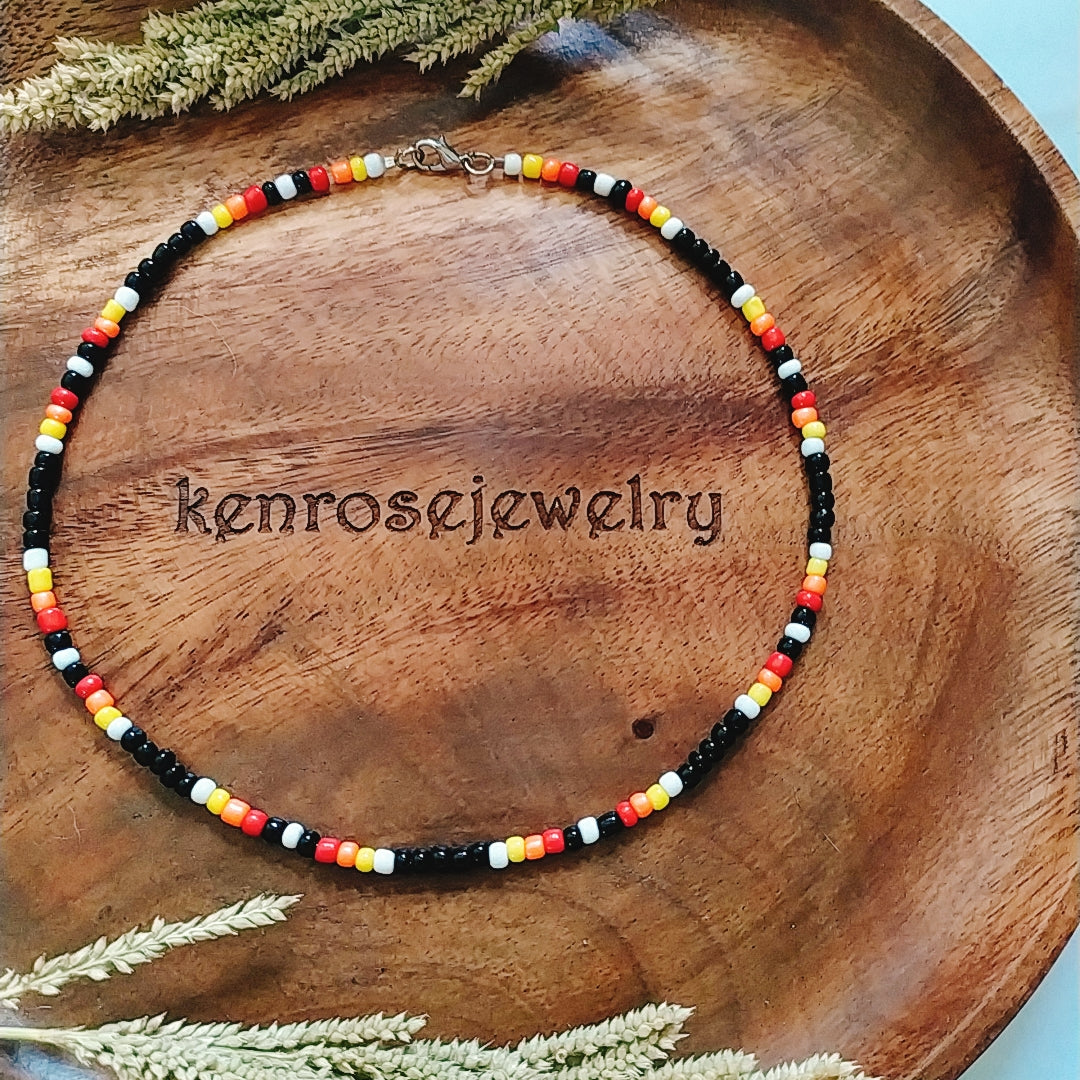 SOLACE Seed Bead Necklace for Men and Women Summer Beach Accessory Surfers Jewelry