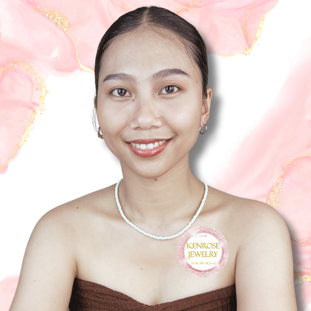 PLAIN WHITE BOHO Seed Bead Necklace for Men and Women aesthetic Summer Beach Accessory Surfers Jewelry