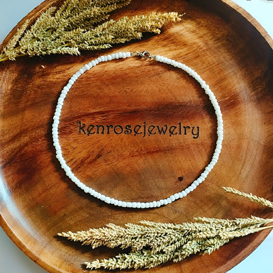 Seed Bead Necklace for Men and Women aesthetic Summer Beach Accessory Surfers Jewelry